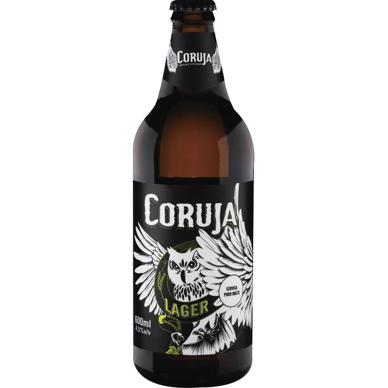 Cerveja Coruja Lager 600ml
