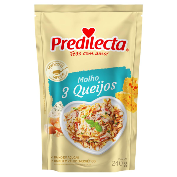 Molho Predilecta 240g - Três Queijos - Sachê