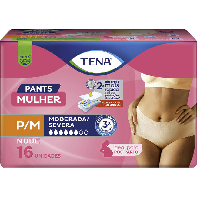 Roupa Íntima Tena Pants Mulher P/M 16 un