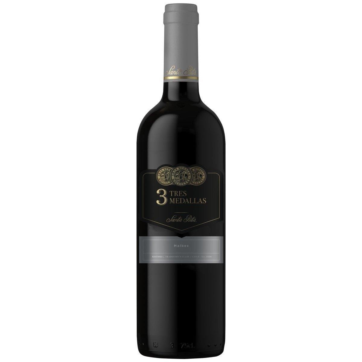 Vinho Tinto Argentino Tres Medalhas Malbec 750ml