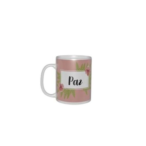 Caneca Glassral Cerâmica Palavras 300ml