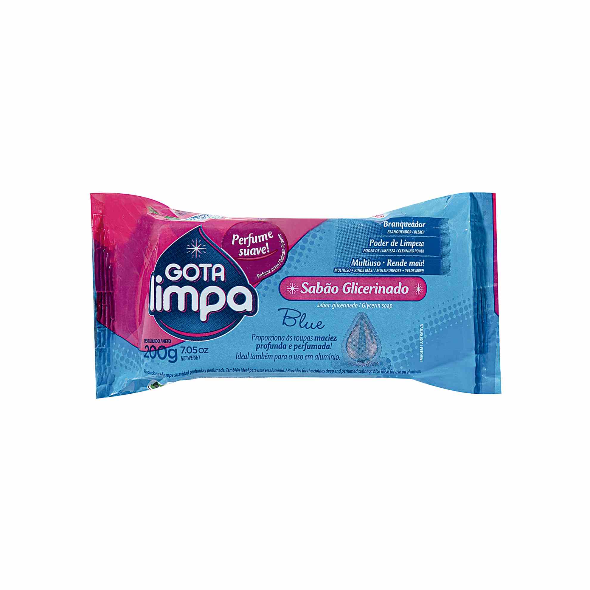 Sabão Glicerinado Blue Gota Limpa 200g