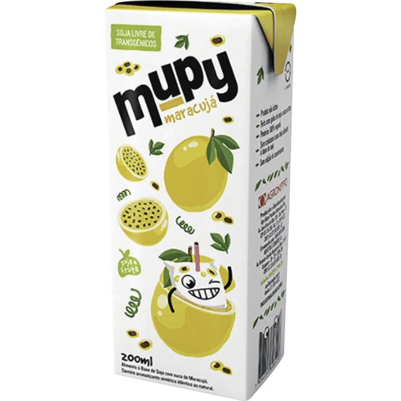 Alimento Mupy À Base de Soja Maracujá 200ml
