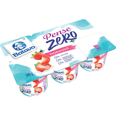 Iogurte Pense Zero Batavo Morango 540g