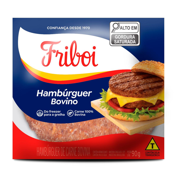 Hambúrguer Bovino Friboi 90g