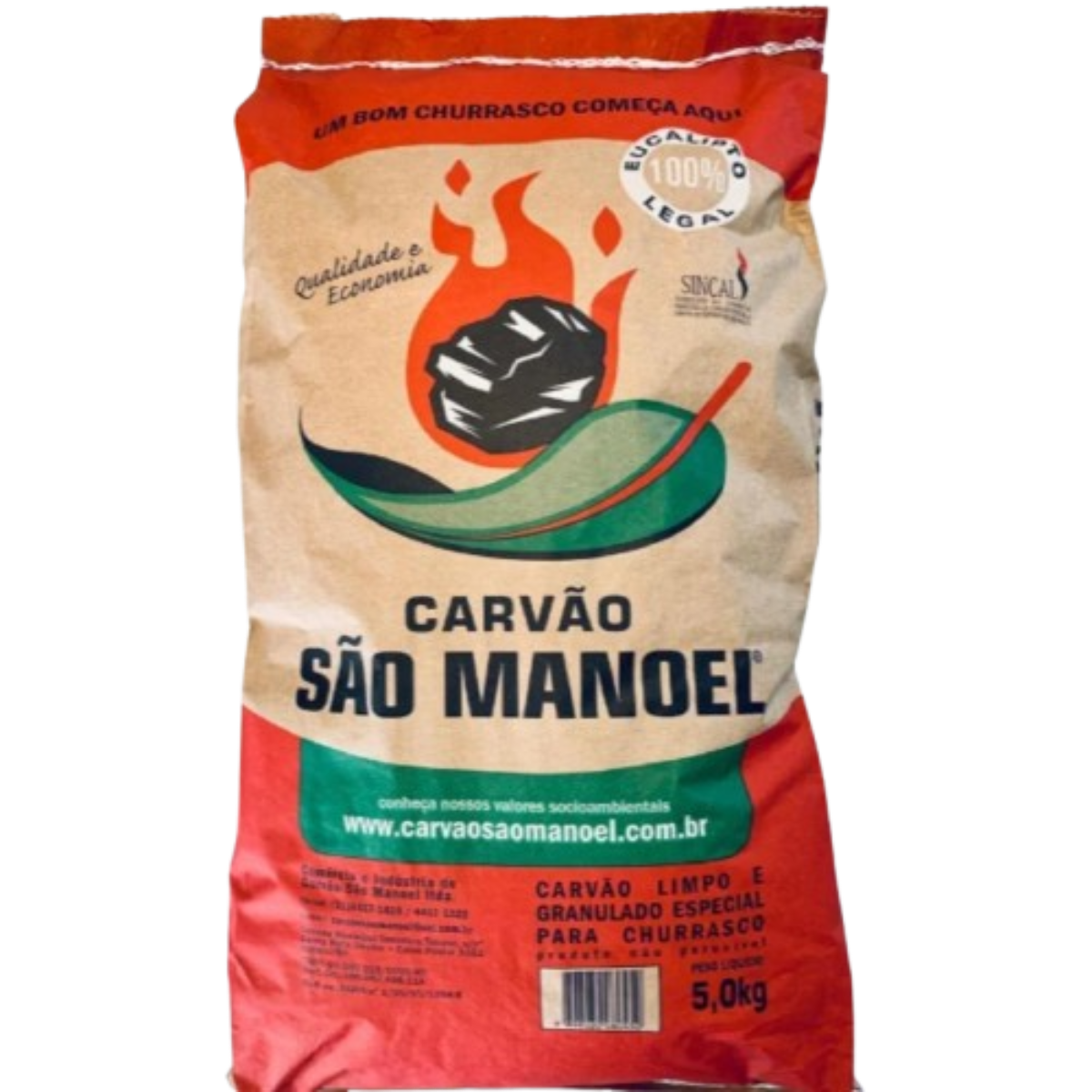 Carvão Ki-carvão Acácia Negra Pacote 5kg