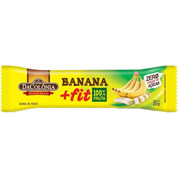 Barra DaColônia 22g - Zero Açúcar - Banana - Fit