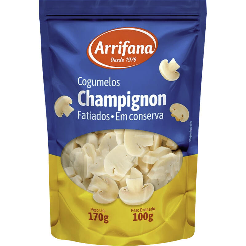 Cogumelo Champignon Arrifana Fatiado 100g