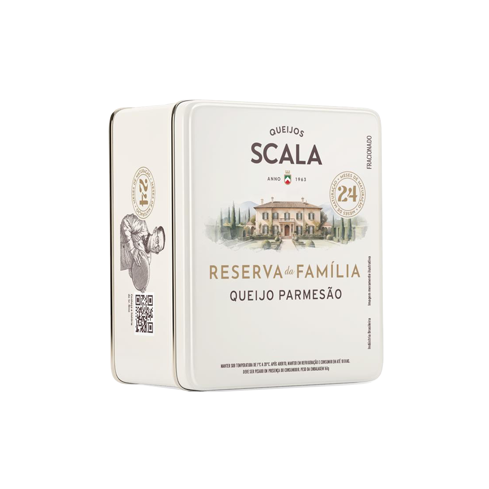 Queijo Parmesão 24 Meses Lata Scala 400g