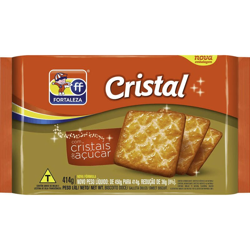 Biscoito Fortaleza Cristal 414g