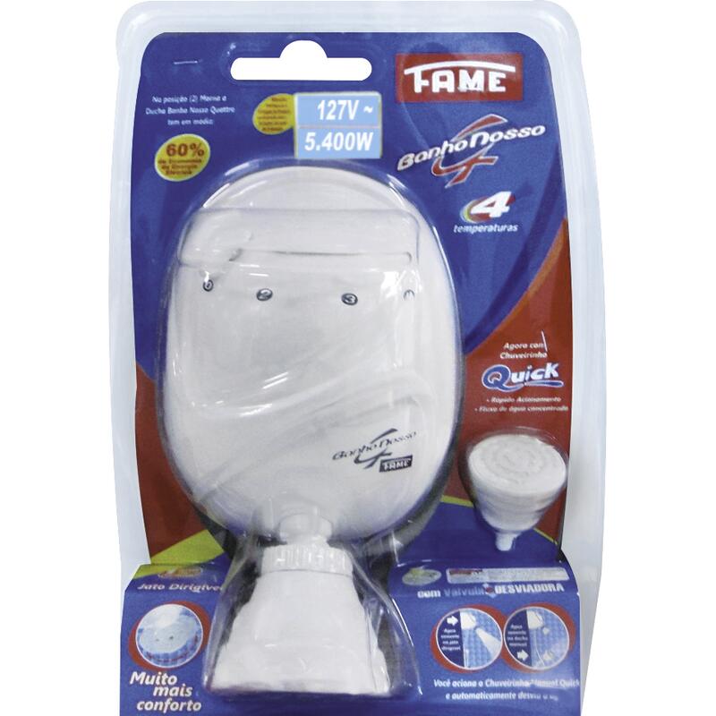 Ducha Fame Banho Nosso 4 Temperaturas - 127v un