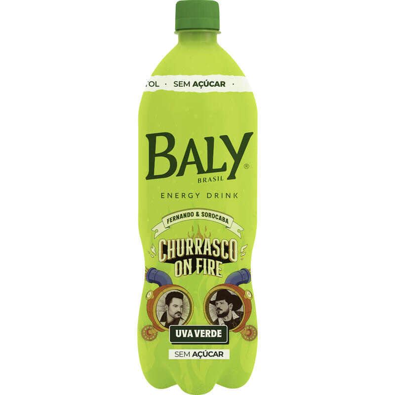 Energético sem Açúcar Baly Uva Verde 1L