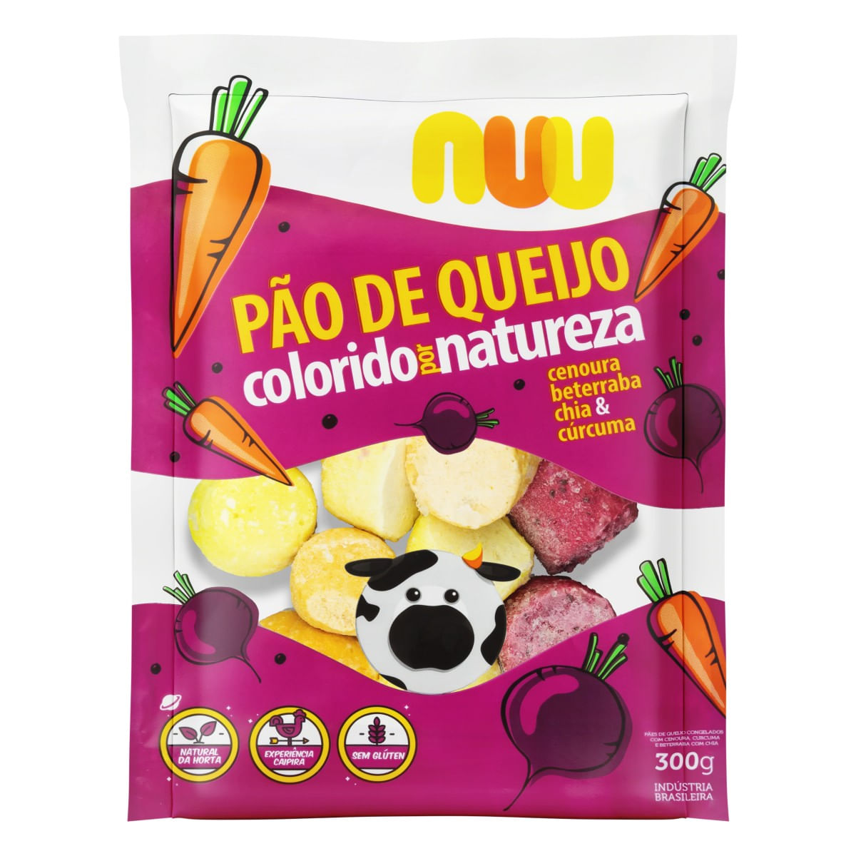 Pão de Queijo NUU Colorido 300g