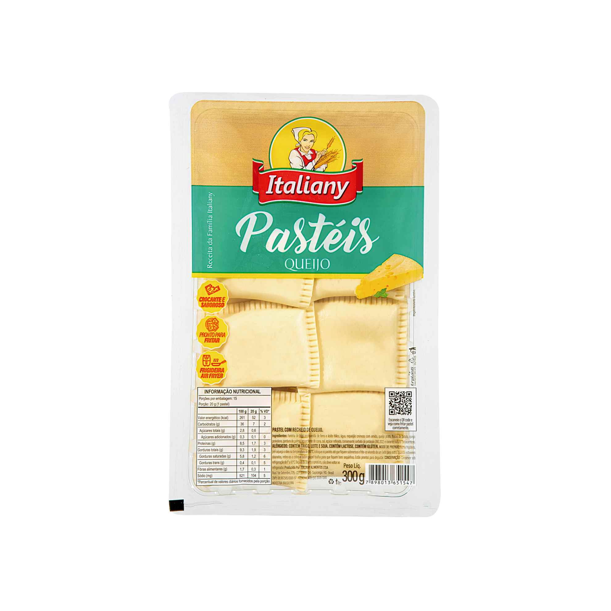 Pastéis de Queijo Italiany Resfriado 300g