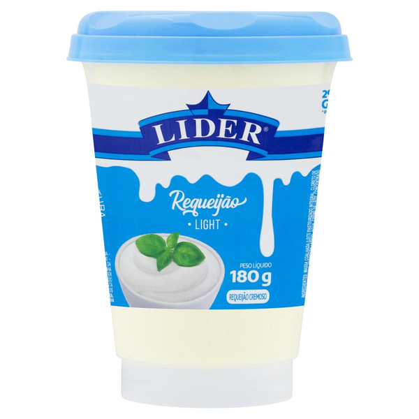 Requeijão Cremoso Líder 180g - Light