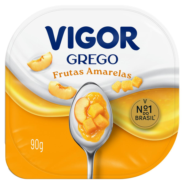 Iogurte VIGOR Grego Frutas Amarelas Pt 90g