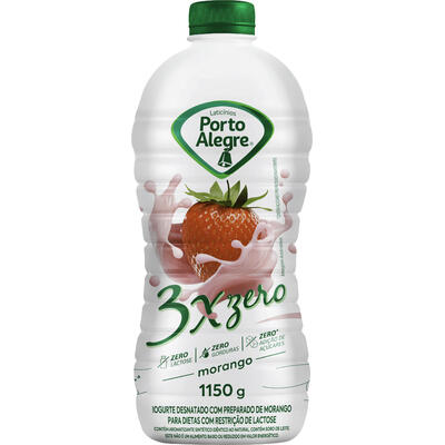 Iogurte Triplo Zero Porto Alegre Morango 1,15kg