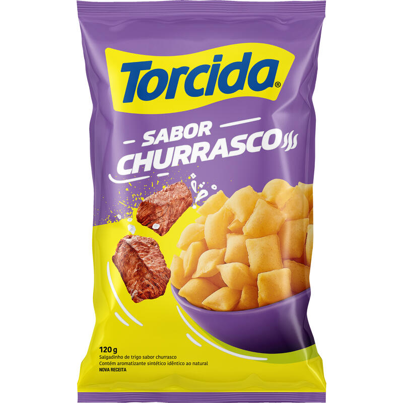 Salgadinho Lucky Torcida Churrasco 120g