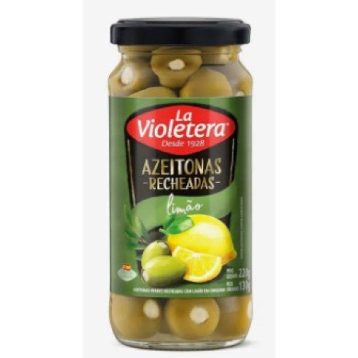 Azeitona Verde Recheada com Limão La Violetera 130g
