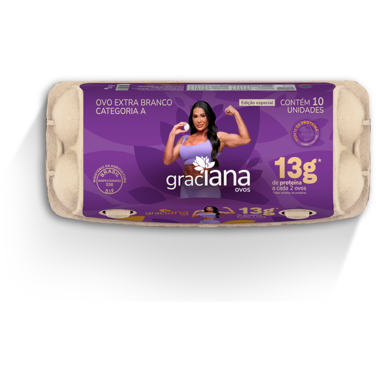 Ovo Branco Extra GRACIANA com 10 Unidades