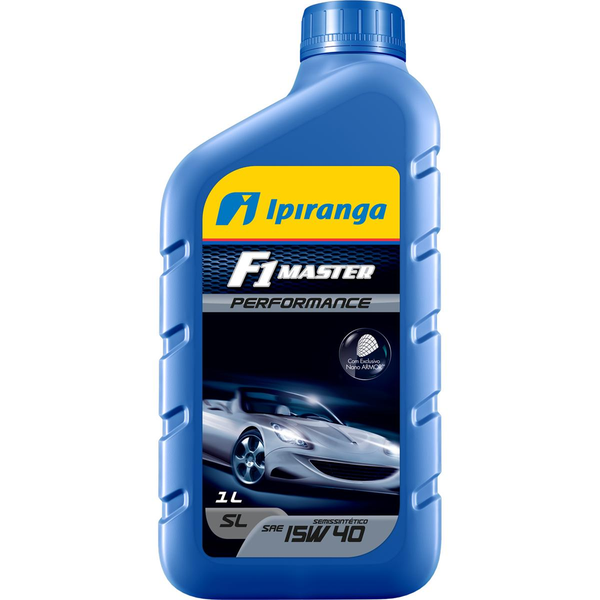 Óleo F1 Master Ipiranga 1 Litro - 15W 40 SL - Semissintético - Performance