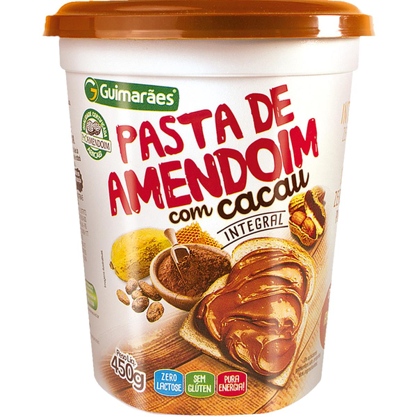Pasta De Amendoim Com Cacau Integral 450g