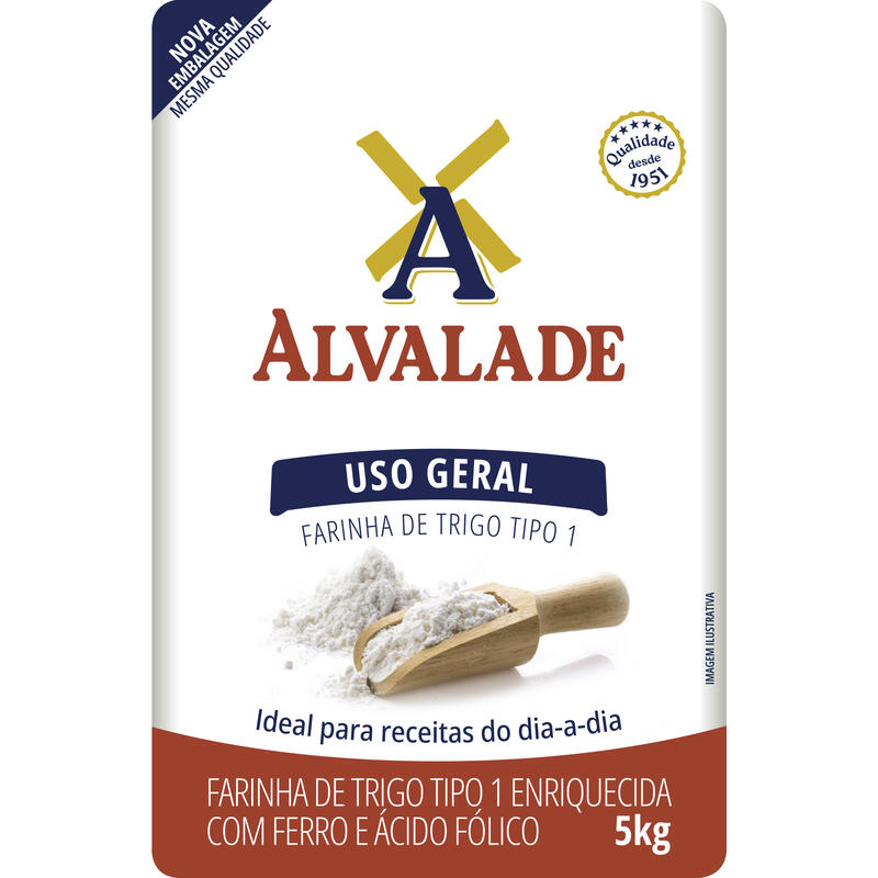 Farinha de Trigo Alvalade Tipo 1 5kg