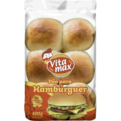 Pão para Hambúrguer Vitamax 400g