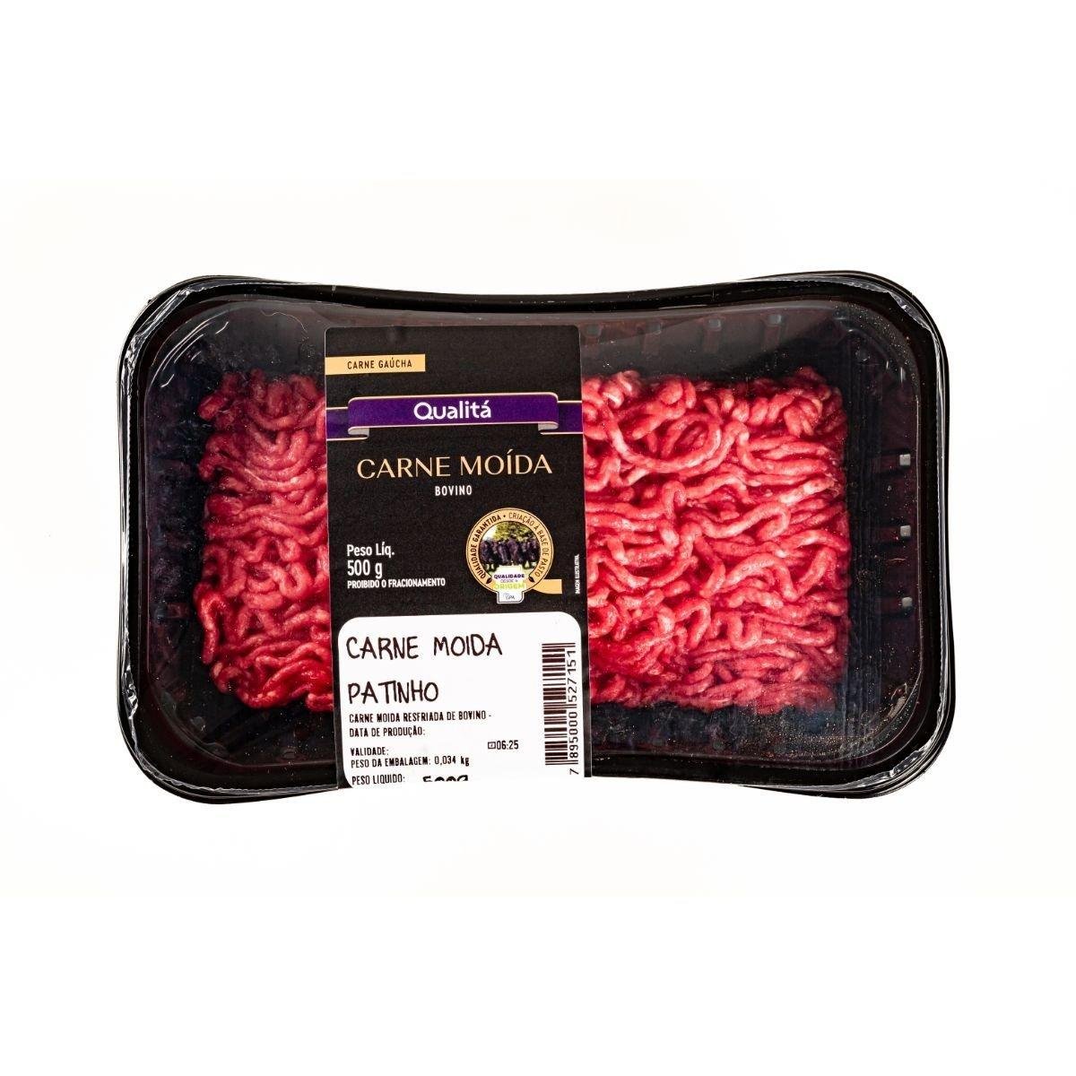 Carne Moída De Patinho Resfriada QUALITÁ 500G