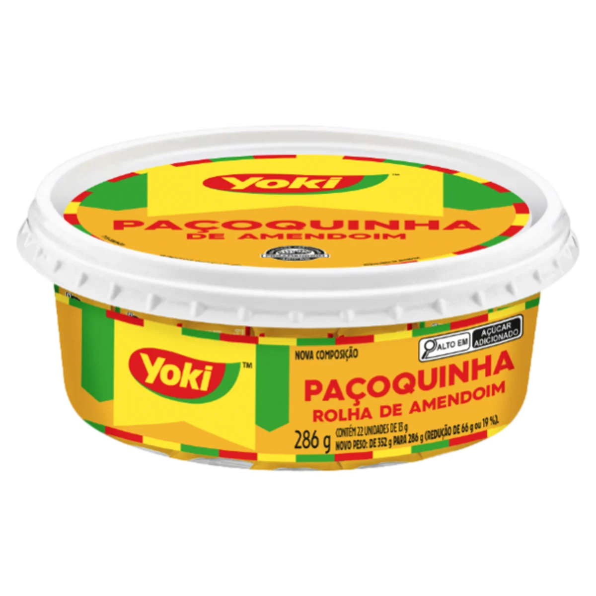 Paçoquinha Rolha Yoki Pote 286G