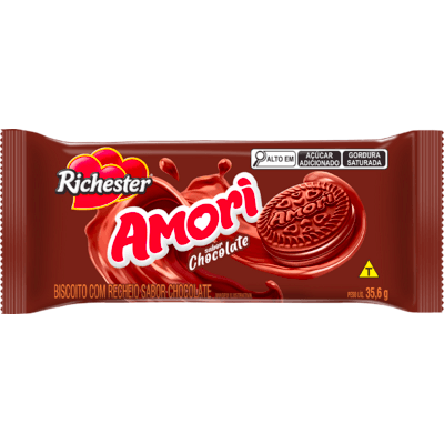 Biscoito Recheado Richester Amori Chocolate 35,6g