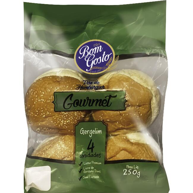 Pão para Hambúrguer Bom Gosto Gourmet 250g