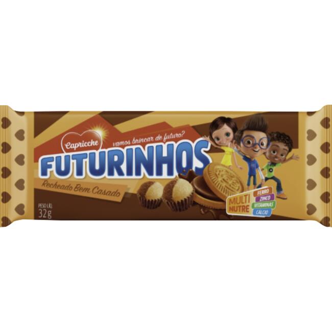 Biscoito Recheado Futurinhos Bem Casado 32g