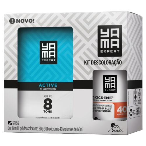 Kit Yamá Pó Descolorante 20g + Oxicreme 40 Volumes 60ml