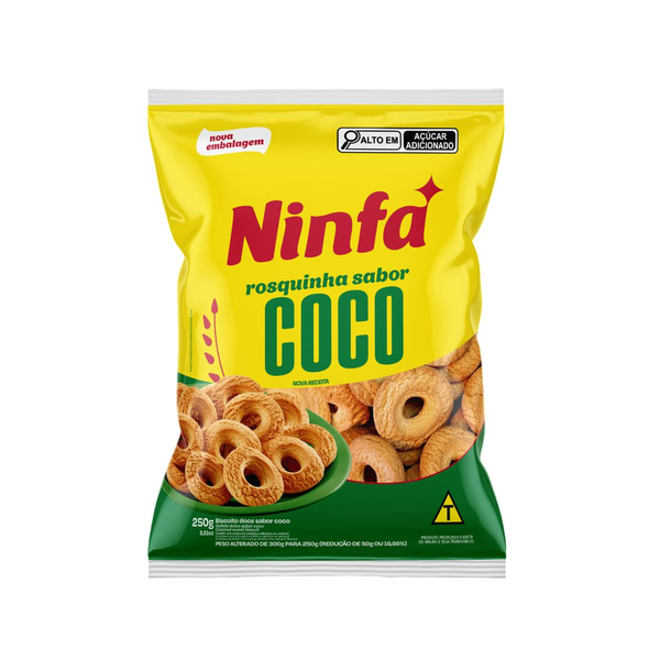 Biscoito Ninfa 250g - Rosca - Coco