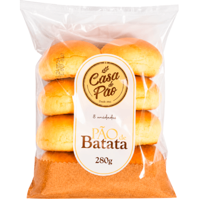 Pão Casa do Pão Mini Pão de Batata 230g