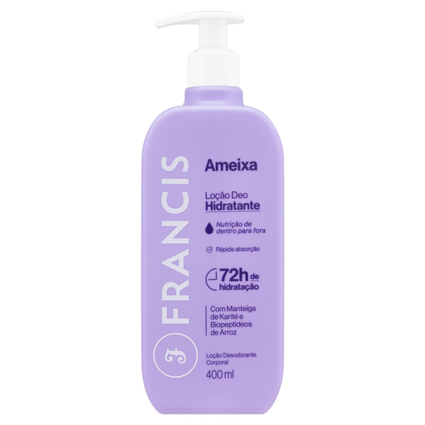 Deo-Hidratante Loção Ameixa Francis Frasco 400ml Pump