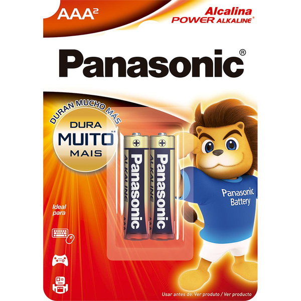 Pilha Alcalina AAA com 2 - Panasonic