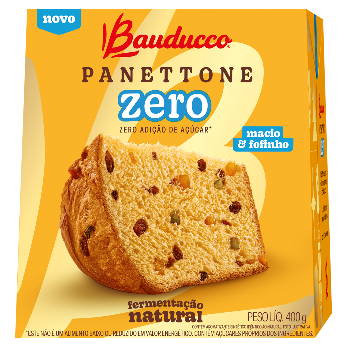 Panettone De Frutas Zero Caixa Bauducco 400g
