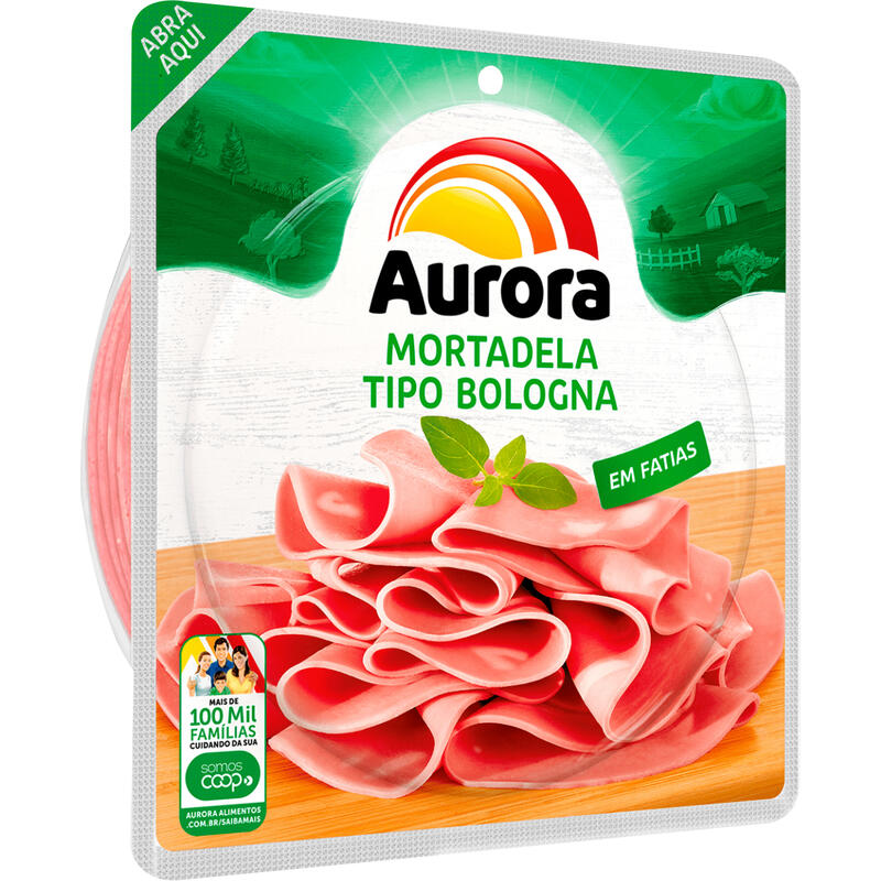 Mortadela AURORA Tipo Bologna Fatiada 180g