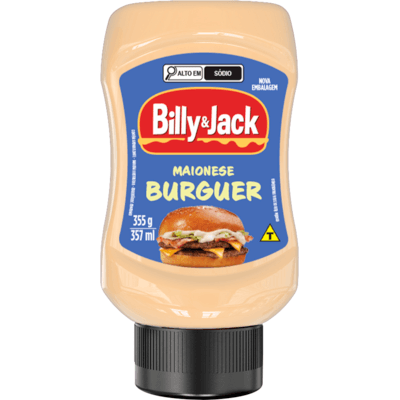Molho Billy & Jack Kisabor Maionese Burguer 355g