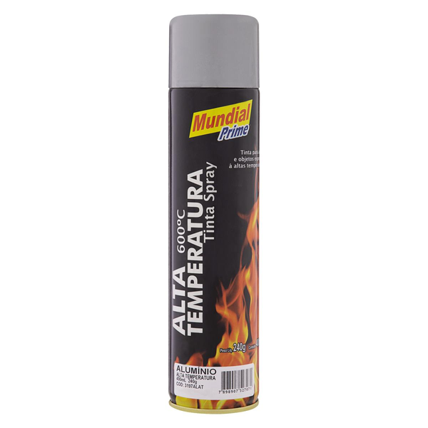 Tinta Mundial 400ml - Alta Temperatura - Alumínio