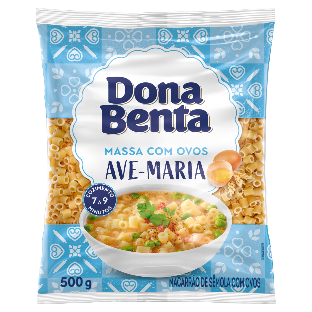 Macarrão Com Ovos Dona Benta Ave-maria 500g