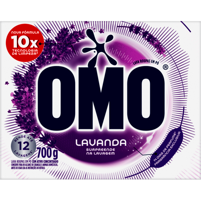 Lava-Roupas em Pó Omo Lavanda 700g