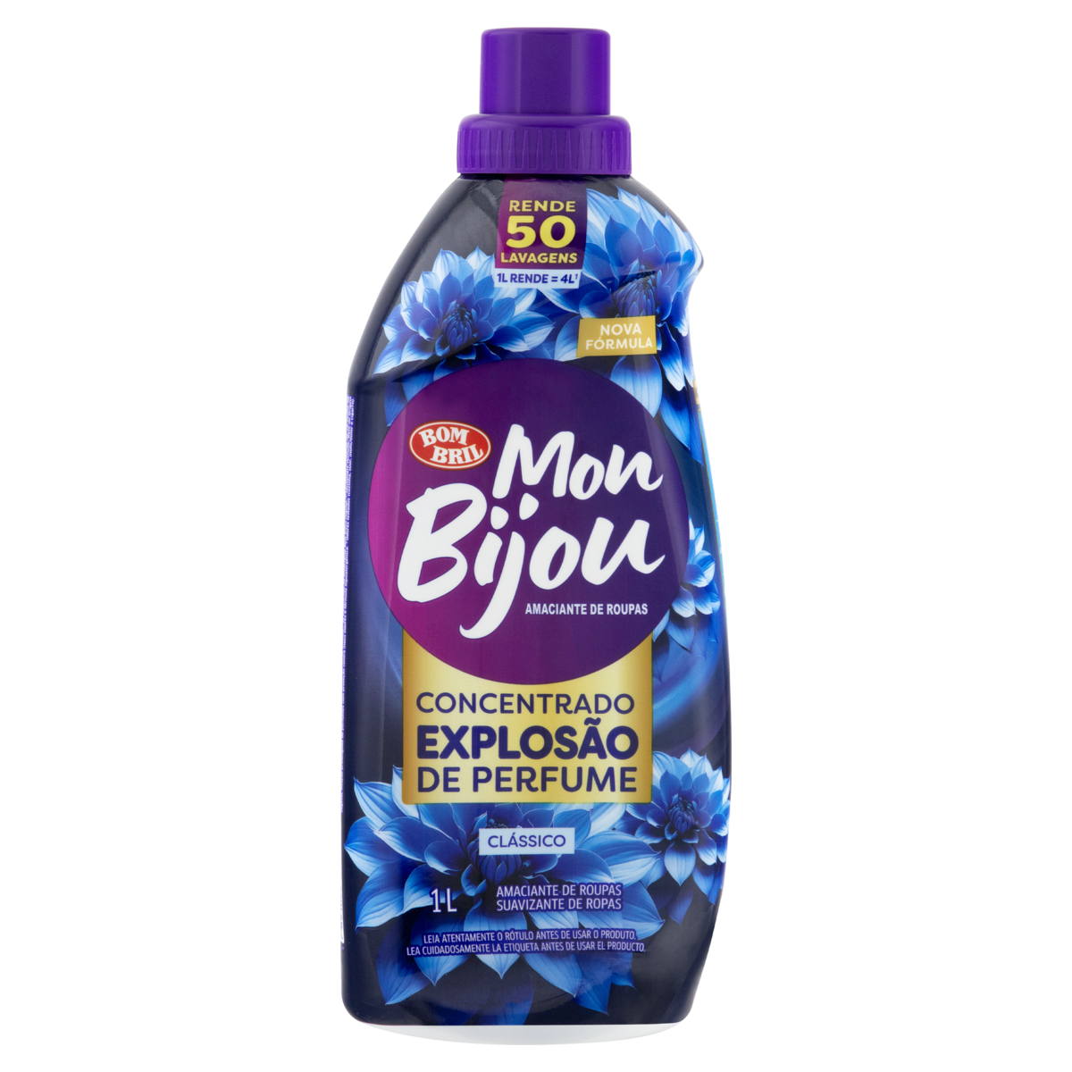 Amaciante de Roupa Concentrado Clássico Mon Bijou Frasco 1l