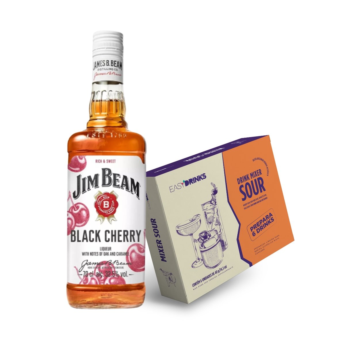 Preparação com Base Sour | Jim Beam Cherry