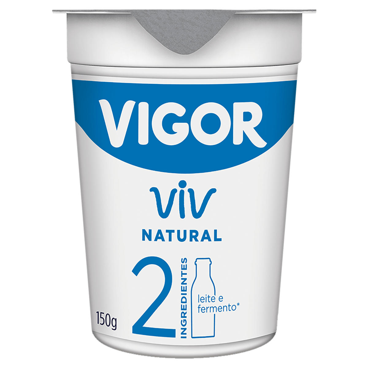 Iogurte Parcialmente Desnatado Natural Vigor Viv Copo 150g