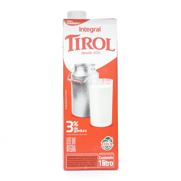 Leite Tirol UHT 1 Litro - Integral