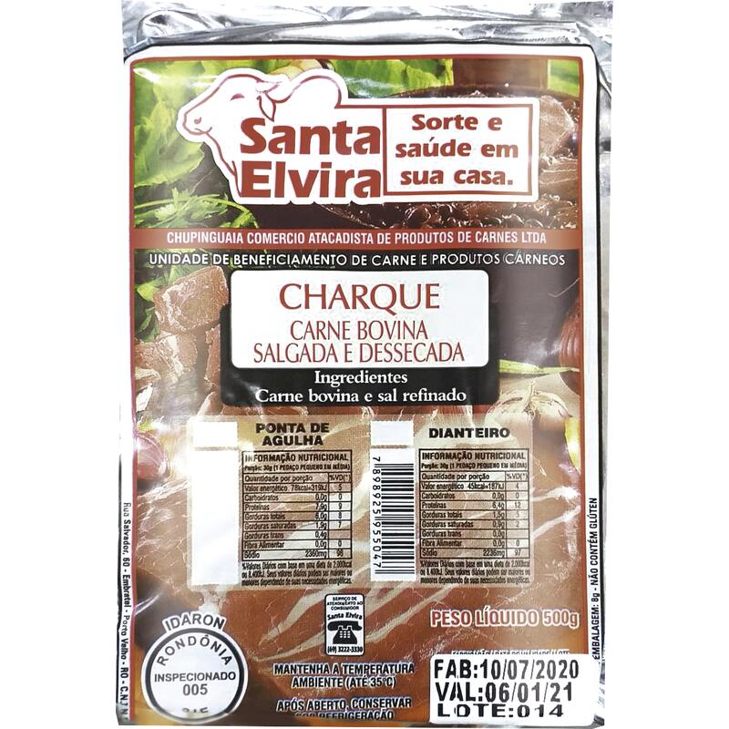 Charque Santa Elvira Dianteiro 500g