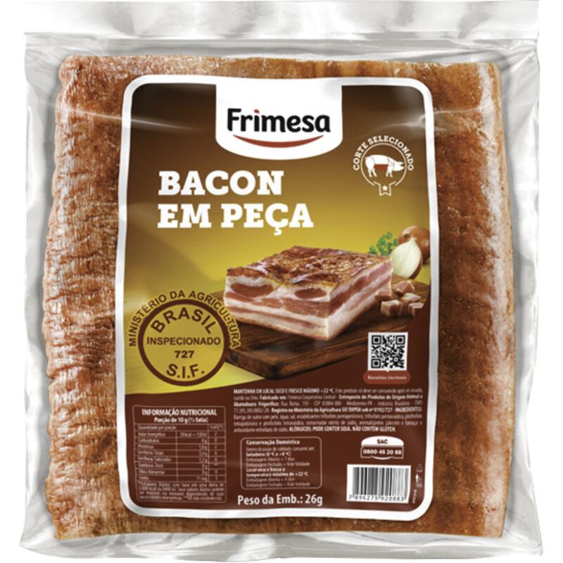 Bacon em Pedaço Frimesa Manta Preço por quilo na peça